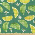 thumbnail image 2 of Spring Fabric by the Yard, Realistic Style Illustration of Lime Tree Flowers and Citrus Slices Art Print, Upholstery Fabric for Dining Chairs Home Decor Accents, Teal Multicolor by Ambesonne, 2 of 5