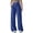 Blue-sweatpants for women, variant on Wide Leg Pants for Women High Waist Tummy Control Casual Sweatpants Solid Color Straight Trousers with Pockets