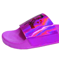 thumbnail image 3 of Betty Boop Adult Women Flip Flop Sandal Thong Slide Wedge (Size 10 Fuchsia Slide), 3 of 4