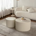 thumbnail image 2 of Miekor Furniture Round Wood Coffee Table for Living Room for Small Space Apartment and No Need Assembly 68103, 2 of 8