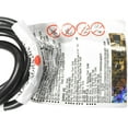 thumbnail image 4 of HQRP 2-Prong Polarized Extension Cord USA Outlet 16AWG, 13 Amps 125V, 6-Feet, UL Listed, Black, 4 of 7