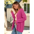 thumbnail image 5 of Women's Cardigan 2023 Open Front Oversized Button Lightweight Sweaters V Neck Loose Cardigans Knit Outwear, 5 of 14