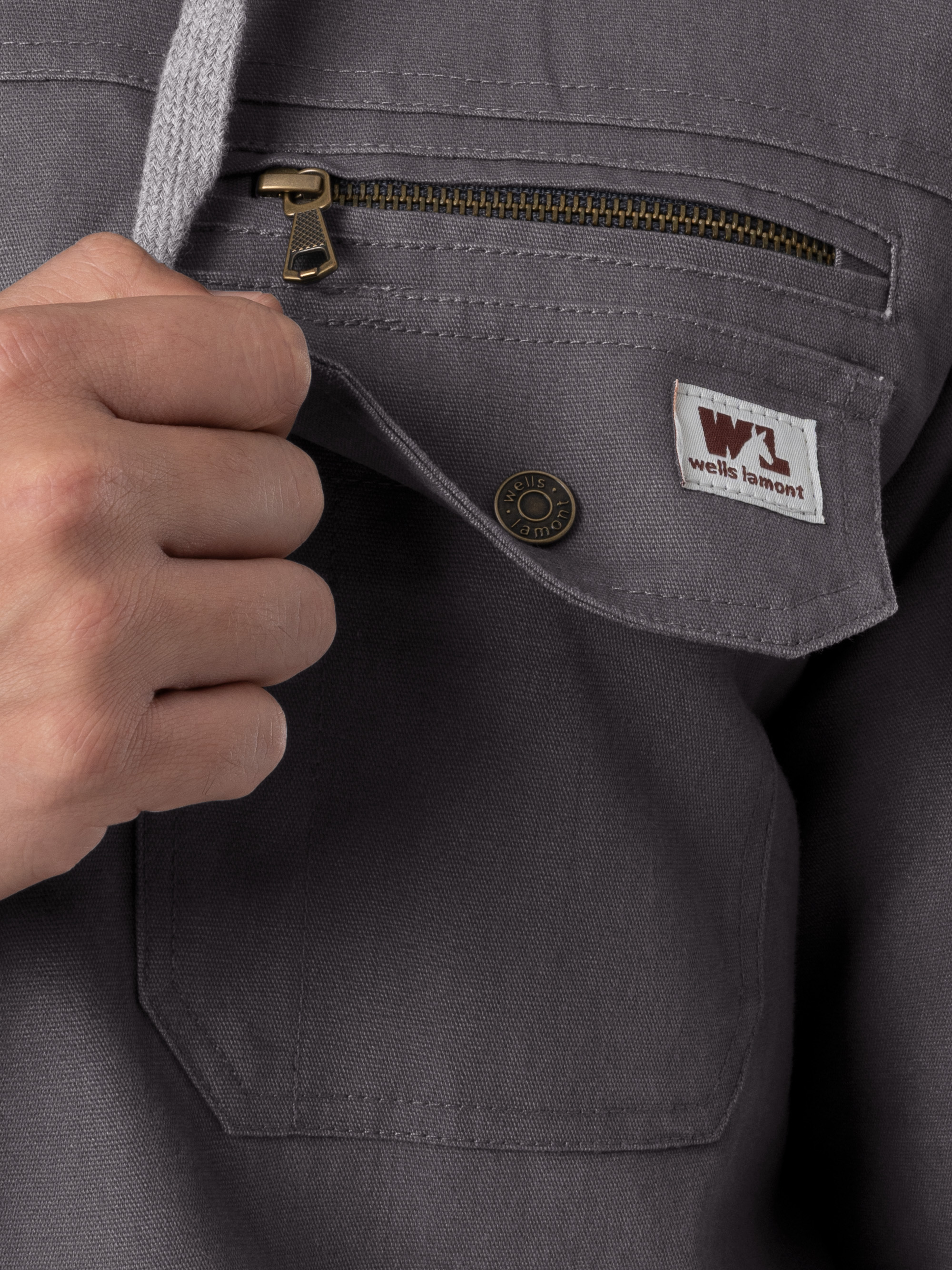 Wells Lamont Quilted Flex Canvas Thermal Sherpa Lined Shirt Jacket
