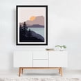 thumbnail image 2 of Mountain lake sunrise  - Illustration Black Framed Wall Art Print 16 x 20 inches, 2 of 3