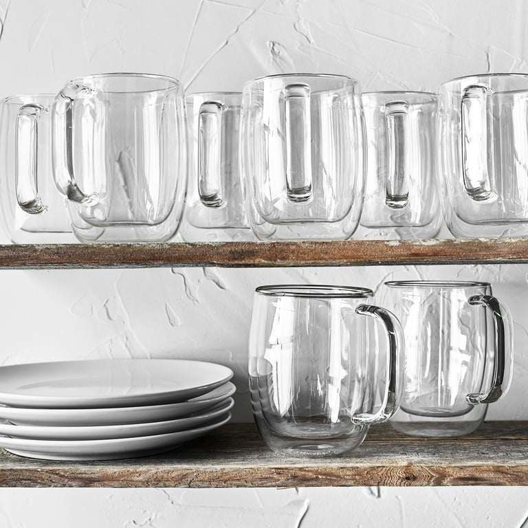 ZWILLING, Double Wall Glass Coffee Mug Set, 4-pc, 12 oz - Walmart.com