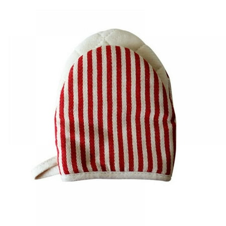 

Heat Resistant Kitchen Gloves Stripe Oven Mitts Non-slip Protective Mittens for Home Baking Cooking Kitchen Dining Bar Tool