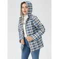 thumbnail image 4 of Orolay Women's Thickened Plaid Print Down Jacket with Hood, 4 of 7