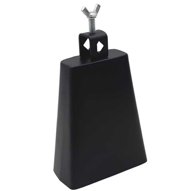 Percusión de Tambor Negro de Metal Accesorio de 6 Pulgadas con Palo para Entusiastas de la Música