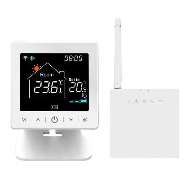 MesaSe thermostat WiFi RF433 Chauffe-Eau Gaz avec Support