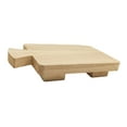 thumbnail image 1 of Wooden Pedestal Stand Cake Stand Wooden Riser for Coffee Table Party Kitchen With Handle, 1 of 8