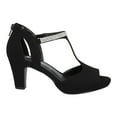 thumbnail image 2 of Easy Street Womens Flash Faux Leather Peep Toe Heel Sandals, 2 of 4