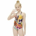 thumbnail image 6 of Super Kitties Girl's One-Piece Swimsuit Bathing Suit Soft Stretchy Children's Swimwear Swim Attire for Vacation 8-10Y(130cm), 6 of 8