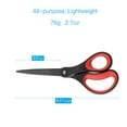 thumbnail image 6 of LIVINGO 8" Titanium Non-Stick Scissors, All Purpose for Office, 2 Pack Red Black, 6 of 6