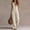 *Beige, variant on Women's Linen Blend V Neck Sleeveless Wide Leg Jumpsuit,Casual Romper with Pockets for Summer Khaki,Women's Plus L
