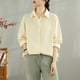 thumbnail image 1 of Camisa informal de manga larga sin capucha para mujer, chaquetas y abrigos, top informal, ropa de abrigo, capa interior en capas, blusa para mujer, 1 of 4