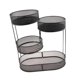 thumbnail image 5 of Cesta de frutas de metal Rack de almacenamiento de vegetales Saver de ahorro de hierro Partido de hierro Fruit de frutas de múltiples niveles Servicio negro, 5 of 8