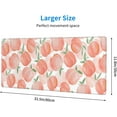 thumbnail image 3 of Cute Peach Large Mouse Pad for Desk XL Gaming Mouse Pad 31.5x11.8in Extended Desk Mat Non-Slip Base Desk Pad with Stitched Edge Computer Keyboard Mouse Mat Gaming Mousepad for Home Office, 3 of 6