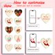 thumbnail image 4 of Christmas Decorations Clearance!! Personalized Custom Wooden Heart Pendant Christmas Decoration Pendant Hanging Decoration, 4 of 8
