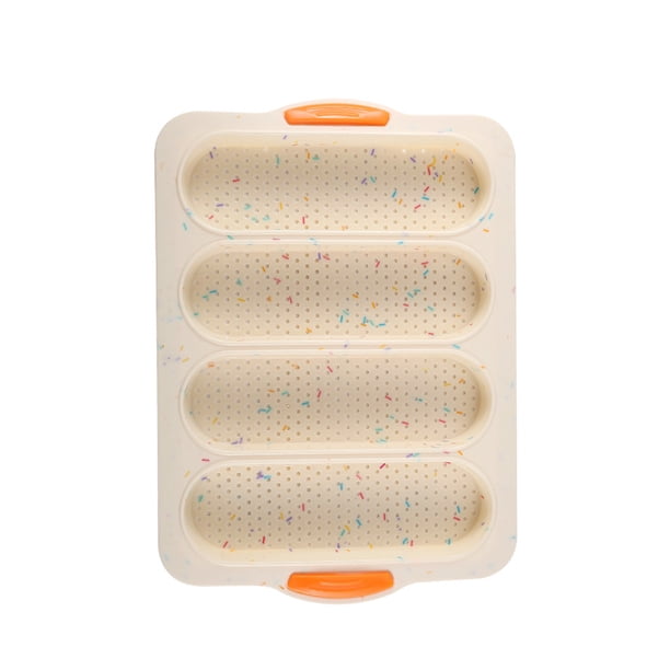 Inteprter Molde de pan Bandeja para hornear pasteles flexibles Molde de pastel de chocolate reutilizable Pan Panadería Restaurante Accesorio para Cocina y Comedor beige Inteprter HA028546-03