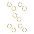 thumbnail image 3 of Sonducket Diámetro 6 cm aros circulares pendientes de declaración únicos personalidad dorada joyería de mujer accesorio de fiesta de boda oro Type2 NO2, 3 of 6