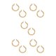 thumbnail image 1 of Guardurnaity diámetro 6 cm aros circulares pendientes de declaración lisos únicos personalidad de la moda joyería de las mujeres accesorio de Type2 NO2, 1 of 6