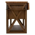thumbnail image 6 of Yosemite Home Decor Wood Kitchen Island with Butcher Block Top in Brown, 6 of 11