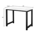 thumbnail image 6 of Mainstays 40" Wood & Metal Writing Desk, White Wood Grain with Black Frame, 6 of 9