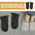 thumbnail image 3 of SOPOTUTU Foot Warmers for Cold Warm Liner Plush 2 Pairs for Winter, 3 of 8