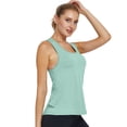 thumbnail image 4 of Harpily Sleeveless Sports Racerback Tank Tops for Women Breathable Quick Dry Crisscross Tie Soft Stretch for Women Outdoor Gym Running Fitness Workout, 4 of 4