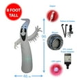 thumbnail image 2 of 8 Foot Tall Lighted Inflatable Ghost Monster with Color Changing LEDs Party Decoration for Outdoor Indoor Holiday Decorations, Blow Up LED Lighted Christmas Yard Decor, Giant Lawn Inflatable, 2 of 8