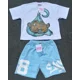 thumbnail image 5 of Conjunto de dos piezas Y2k, nueva camiseta y pantalones cortos con estampado de dibujos animados para hombres y mujeres, camiseta con estampado de algodón, pantalones cortos casuales estilo Harajuku y, 5 of 5