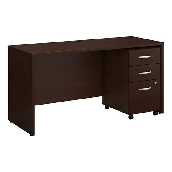 Scranton & Co Furniture 60"x24" Transitional Engineered Wood Desk in Cherry
