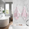 thumbnail image 5 of Coolnut Hand Towels Pink Japanese Tree Patterned 2 PCS, Cotton Bath Towel for Drying Face Hands Body Decorative Water Absorbent Lightweight Towels for Bathroom Ktichen Travel Gym, 16"x28", 5 of 6