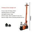 30T Pneumatic Jack New V Big Car Hydraulic Thousand Gold Top Double