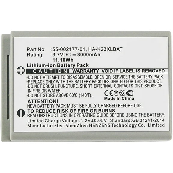 Batteries N Accessories BNA-WB-L8041 Barcode Scanner Battery - Li-ion, 3.7V, 3000mAh, Ultra High Capacity Battery - Replacement for Casio 55-002177-01, HA-K23XLBAT Battery