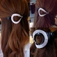 thumbnail image 4 of Pinzas para el cabello con de imitación de 2 piezas, pinza para el cabello antideslizante para cortar el cabello, pasador, 4 of 9