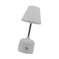 thumbnail image 1 of Lámpara de mesa táctil, lámpara de noche, práctica, USB, plug and play, decoración del hogar, regulable Base blanca, 1 of 9
