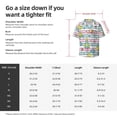 thumbnail image 5 of Balery Space Doodle Camisa Casual de Manga Corta con Botones para Hombre, Texturizada, Estilo Cubano, para Playa, Verano-4X-Large, 5 of 5