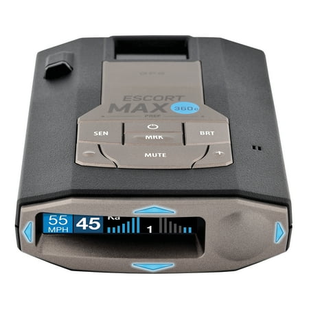 Escort MAX 360c Laser Radar Detector - WiFi & Bluetooth Enabled, 360° Protection, Extreme Long Range, Voice Alerts, Apple CarPlay & Android Auto Compatible