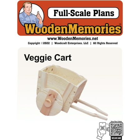

Veggie Cart - Woodworking Plans for Yard Garden & Woodcraft Project Patterns