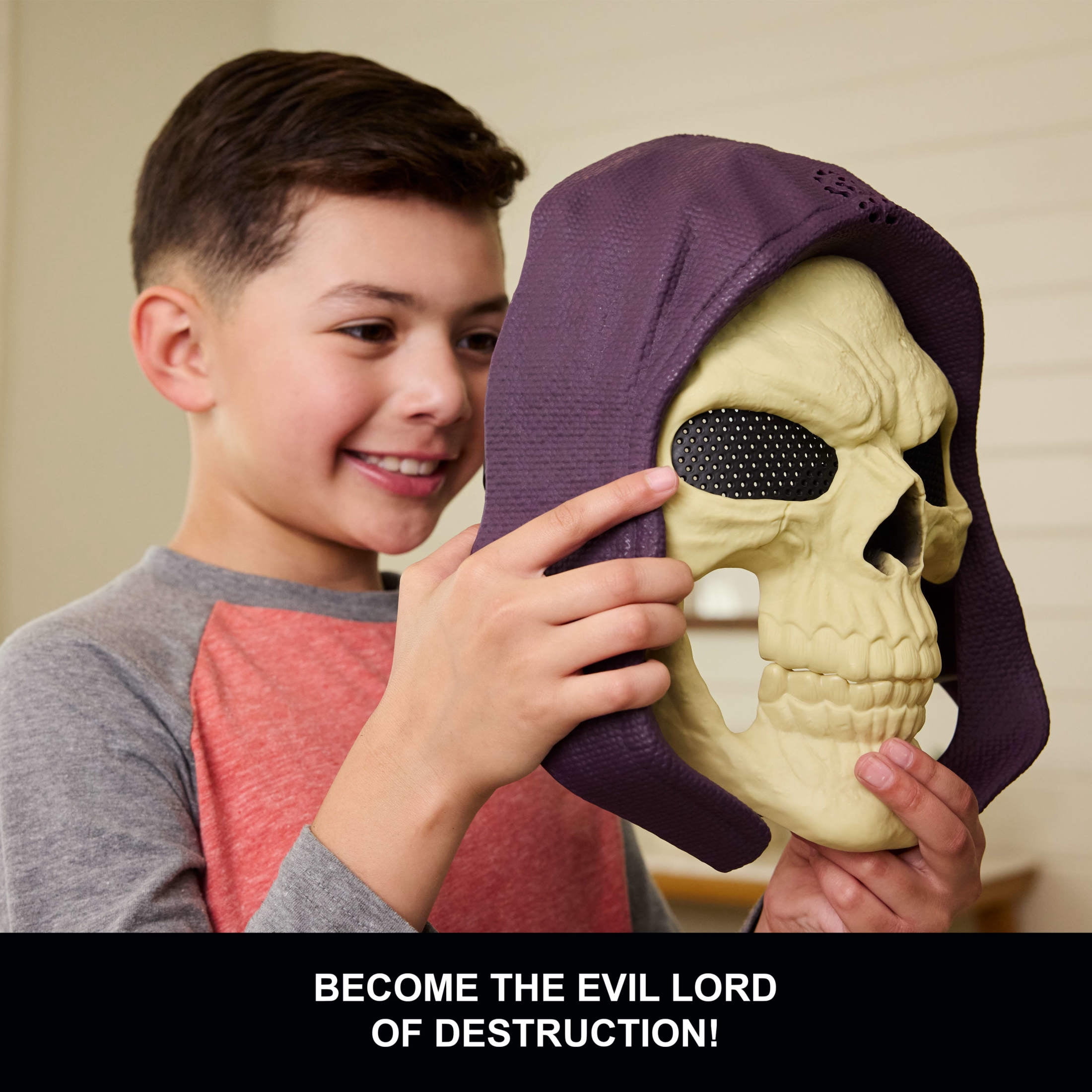 Masters of the Universe Skeletor Mask, 2026 Movie Look, 10 Sounds Roleplay Costume Face Cover