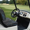 thumbnail image 4 of Yuyamidu USA Flag Golf Cart Seat Covers Blue Camo Hunting Deer Backrest Bottom Seat Cover Golf Cart Seat Cushion Fits Most Club Cars Golf Carts, Polyester and Easy to Clean, 4 of 8