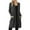 Gray, variant on Long Duster Cardigan Open Front Drape Fit Long Sleeve Dual Side Pockets Lightweight Office Layering Cover Up Navy 5XL