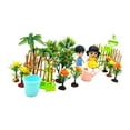 thumbnail image 3 of Plantas de jardín en miniatura,Plantas de simulación Modelo de plantas de jardín en miniatura,Minifiguras Set de jardín en miniatura Modelo de árboles,Juguete cognitivo decorativo 24 piezas, 3 of 10