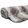 thumbnail image 6 of Chanasya Super Soft Fuzzy Fur Elegant Throw Blanket | Faux Fur Falling Leaf Pattern With Fluffy Plush Sherpa Grey Microfiber Blanket for Bed Couch Living Bed Room - Queen - Grey and White, 6 of 10