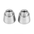 thumbnail image 1 of Adaptadores de cubo de rueda trasera de aleación de aluminio plateado con mejora de rendimiento para coche RC Axial Rock Racer 90026, 1 of 8