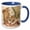 Blue/White, variant on 3drose, Retro Map of Denmark, Sweden, North and Baltic Seas. Cool Gift, 11oz Magic Transforming Mug