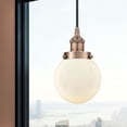 thumbnail image 2 of 616-1PH-AC-G201-6 Innovations Lighting Beacon - 1 Light Mini Pendant In Industrial Style-9.5 Inches Tall and 6 Inches Wide-Antique Copper Finish-Matte, 2 of 2