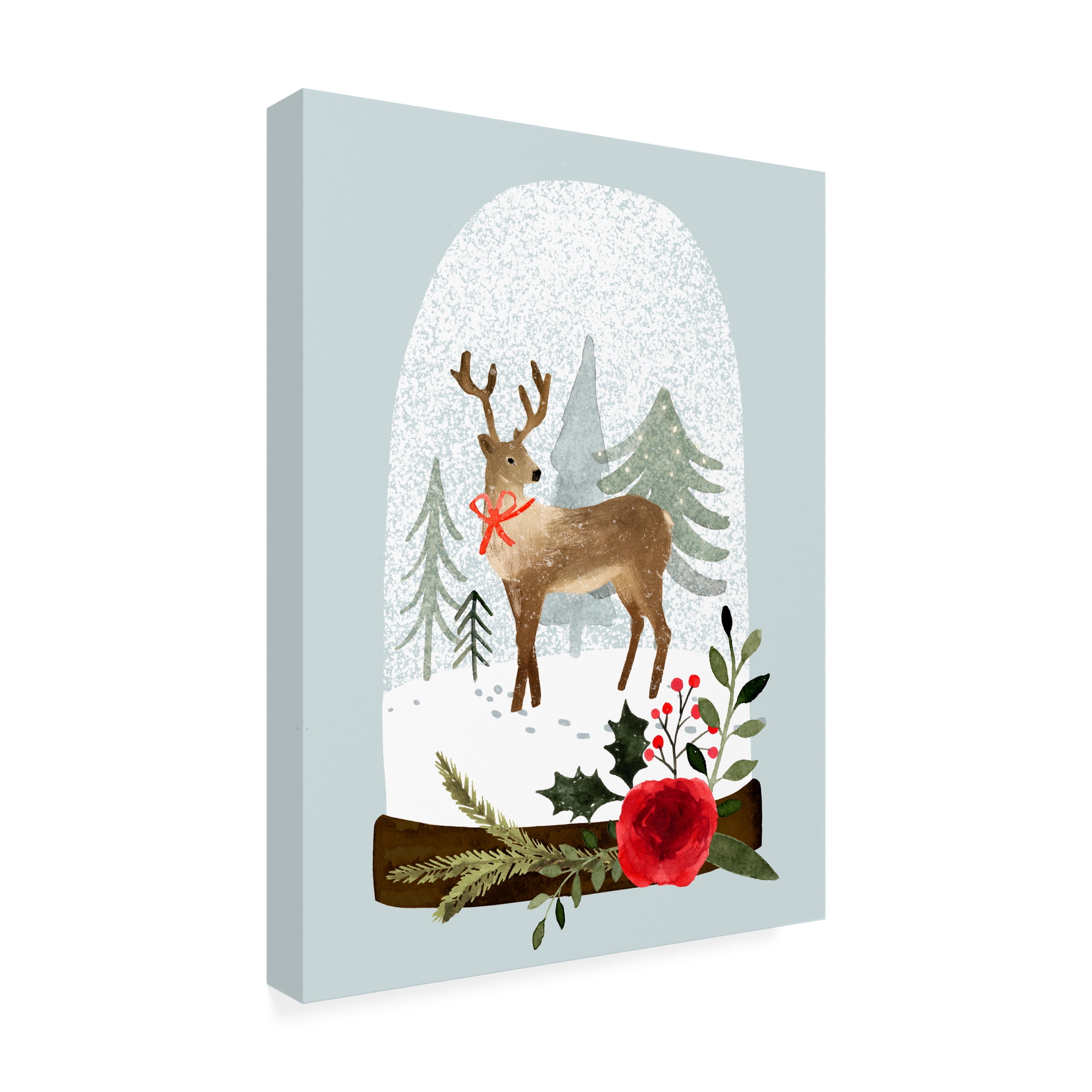Victoria Barnes 'Snow Globe Village III' Canvas Art