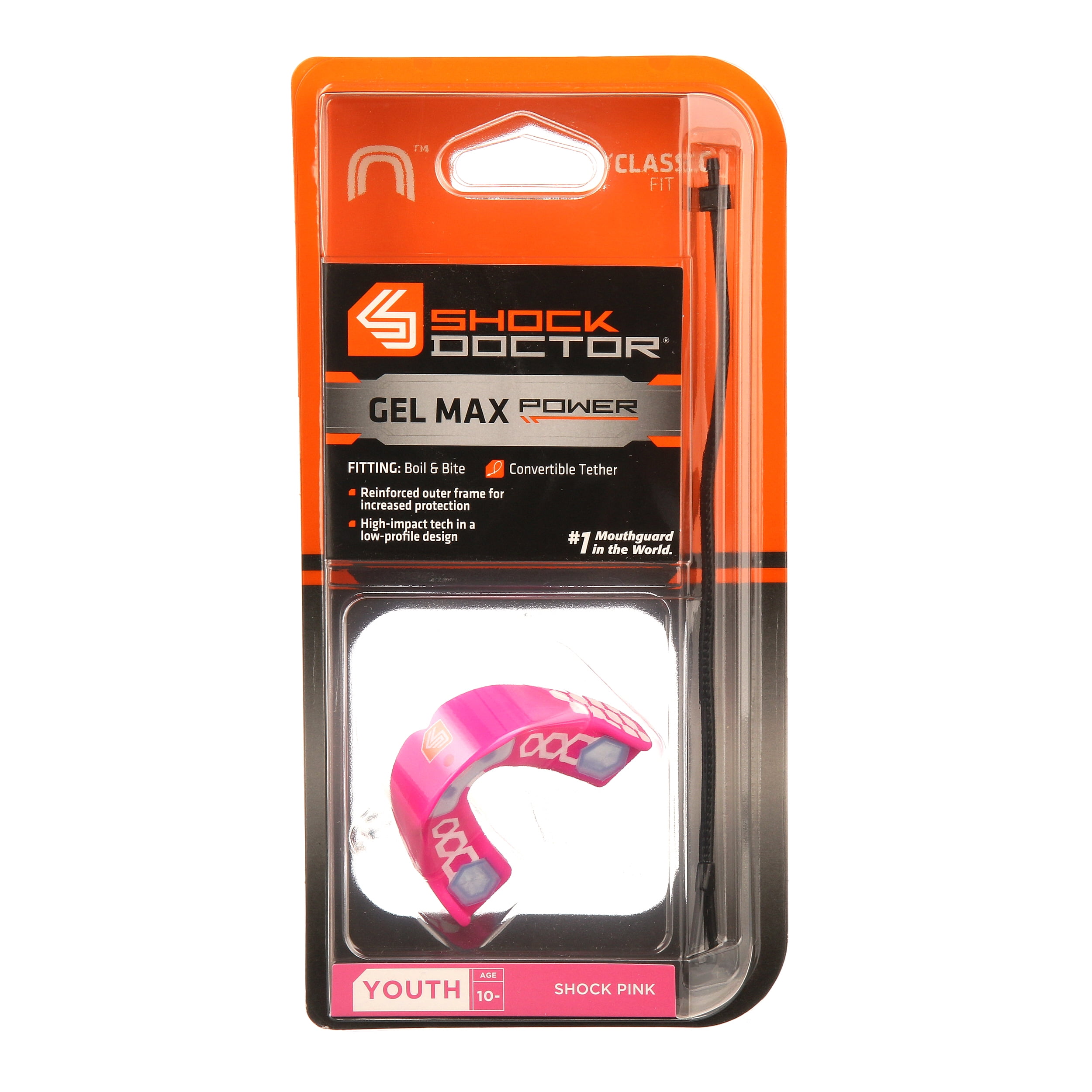 Shock Doctor GEL Max Pink Youth 10 Impact Mouthguard for sale online 